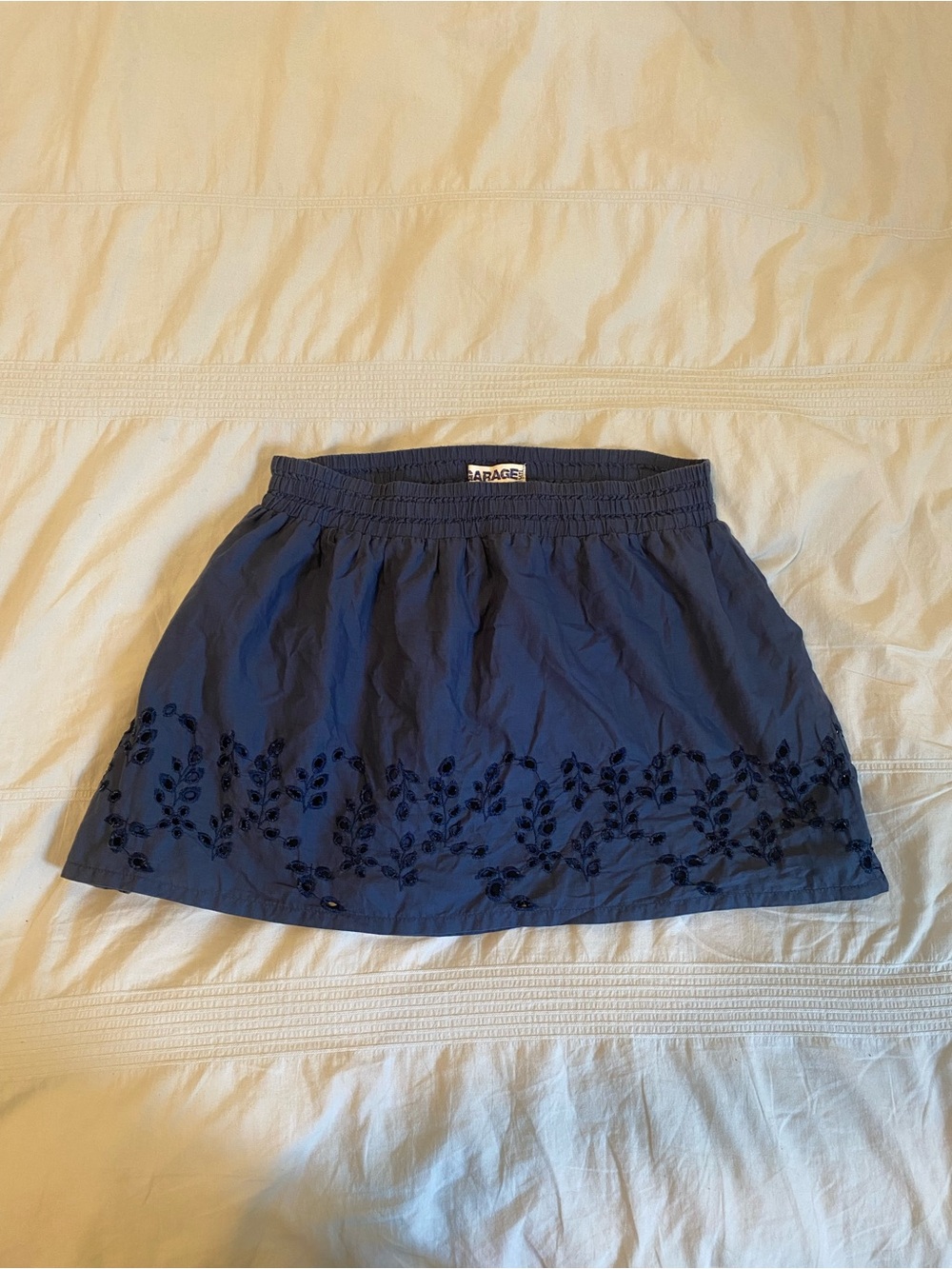 Y2K Garage navy mini skirt